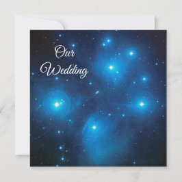 Convite As Plêiades no Casamento Cósmico Azul