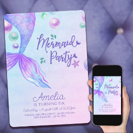 Convite As Sereias do Partido das Sereias vagueiam no Mar