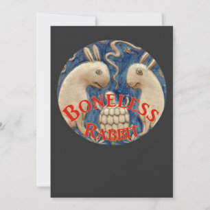 Convite As Viagens Européias do Coelho Sem Ossos Zin Beast