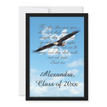 Asas como Bíblia de Eagles Verse Graduação Cristã