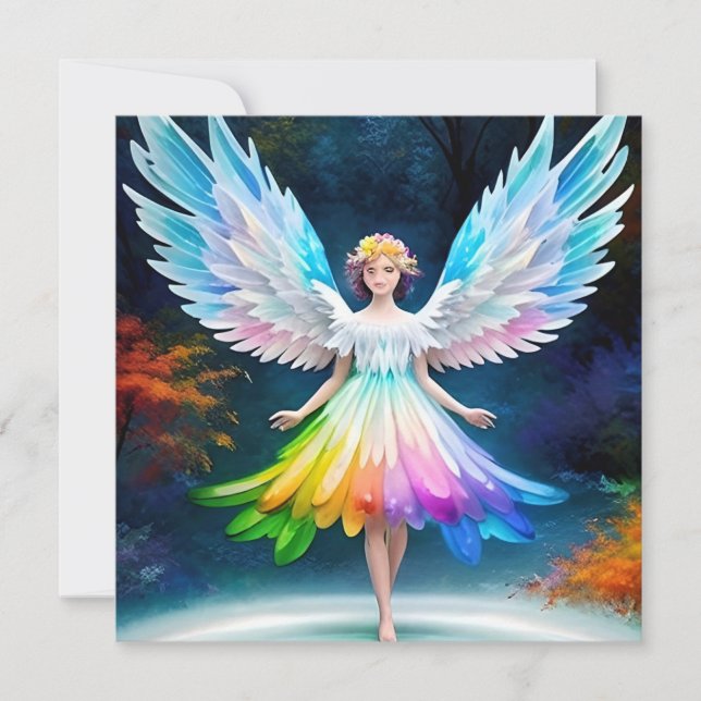 Convite Asas de Anjo Lindas Arte-35444 (Frente)