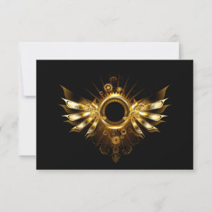 Convite Asas steampunk