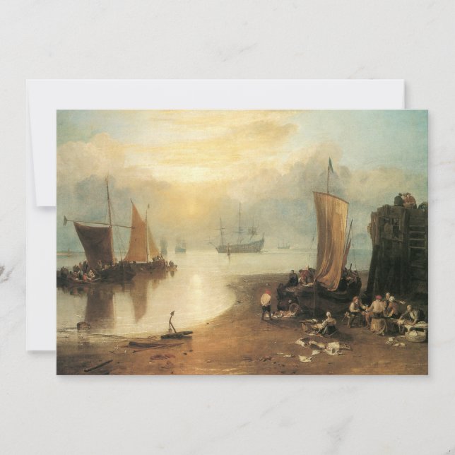 Convite Ascensão solar através do vapor por Joseph Turner (Frente)