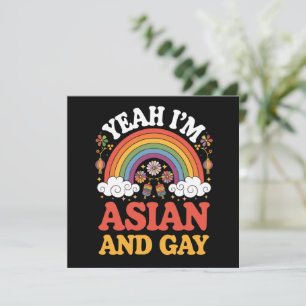Convite Asiático e Gay Queer Asiático Chinês Coreano Japon