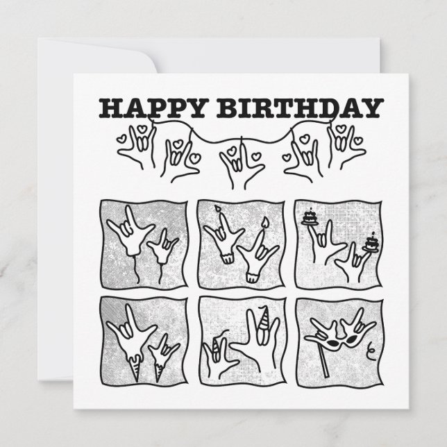 Convite ASL ILY Obsessão - Feliz Aniversário!  (Frente)