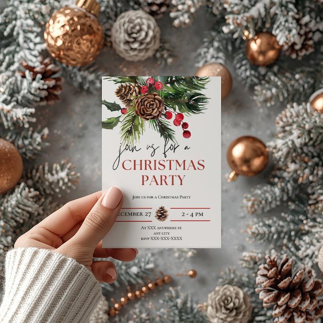 Convite Assar de Natal da Festa Feriada Feriada de Natal B (Criador carregado)