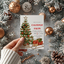 Convite Assar de Natal da Festa Feriada Feriada de Natal B