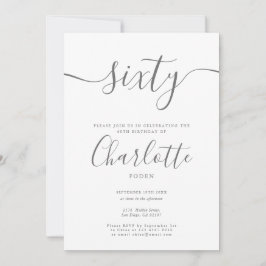 Convite Assinatura 60º Aniversário