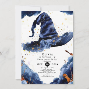 Convite Assistente de encantamento de Pastel Boho Aniversá