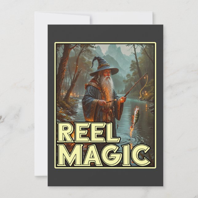 Convite Assistente de pesca Whimsic (Frente)