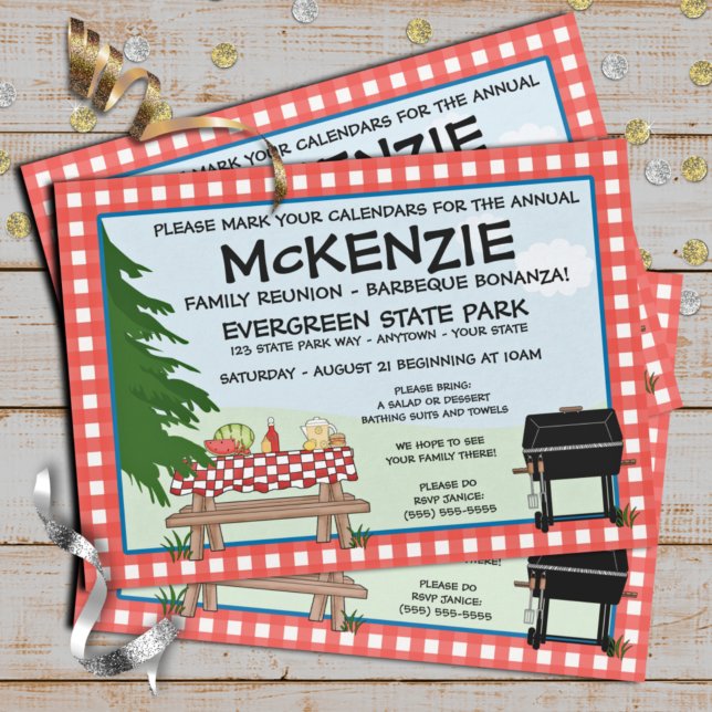 Convite Associação Familiar Barbeque (Criador carregado)