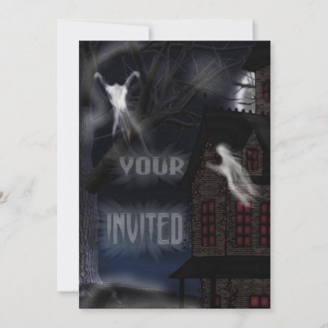 Convite Assombração Em Willowstone (Frente)