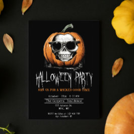 Convite Assombrando Jack O' Lanterna Capturando Halloween