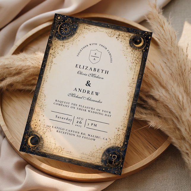 Convite Astral Night Wedding (Criador carregado)