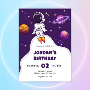 Convite Astronauta, aniversário espacial