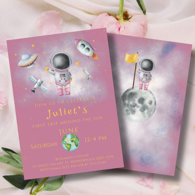 Convite Astronauta astronauta Astronauta Festa (Criador carregado)