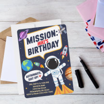 Astronauta Divertido no Espaço Sideral, Aniversári