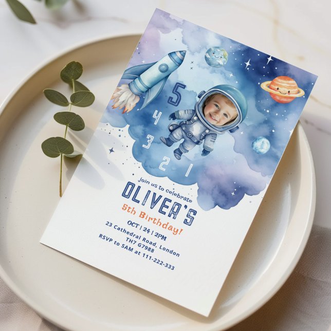 Convite Astronauta do Espaço Exterior - Foto de 5 de anive (Criador carregado)