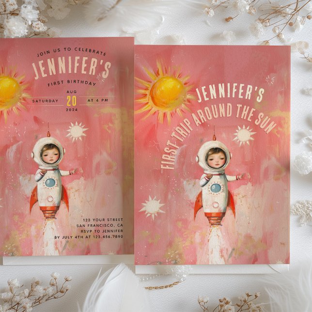 Convite Astronauta é a primeira viagem ao redor do Sol no  (Criador carregado)
