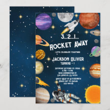 Astronauta Espacial Primeira Festa de aniversário