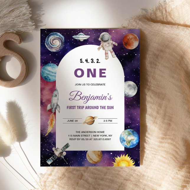 Convite Astronauta Espacial Primeira Viagem Ao Redor Do So (Criador carregado)