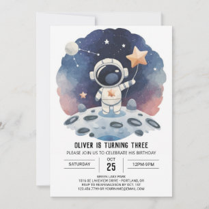 Convite Astronauta Online Galáxia Celestial Astronauta Ani