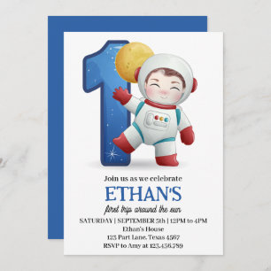 Convite Astronauta Primeira Viagem Ao Redor Do primeiro an