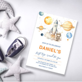 Convite Astronauta: Primeira Viagem Em Torno Do Sol Aniver