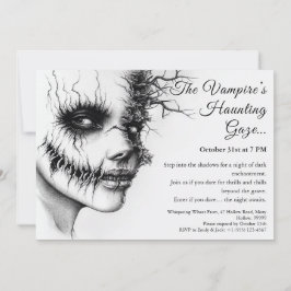 Convite Ataque à Mulher Vampira no Halloween