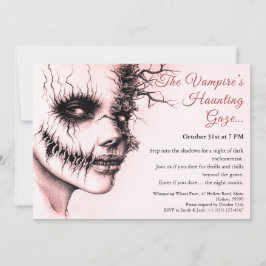 Convite Ataque à Mulher Vampira no Halloween