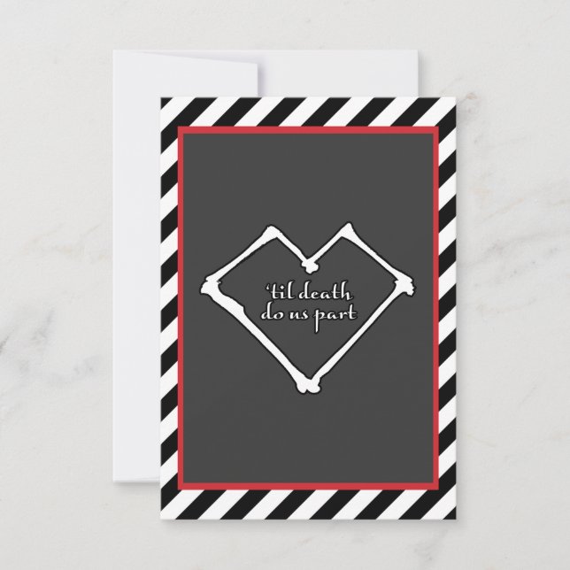 Convite Até a morte nos separamos (Frente)