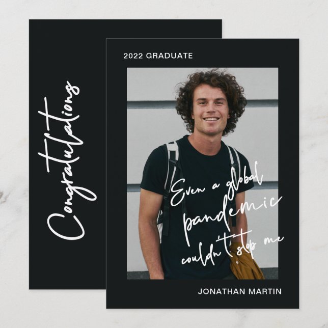 Convite Até mesmo uma Festa de formatura fotográfica única (Frente/Verso)