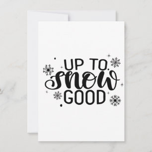 Convite Até Neve Boa Piada Natal Inverno Floco de Neve 