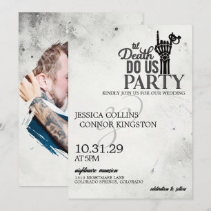 Convite Até o casamento da morte