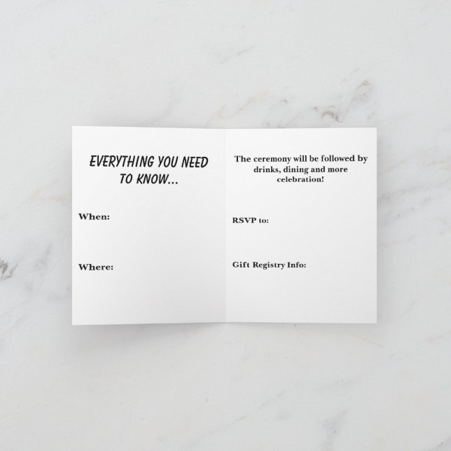 Convite Até que a Morte nos Separe (Interior)