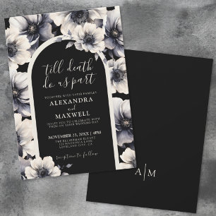 Convite Até que a Morte nos Separe Casamento de Flores Pre