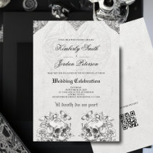 Até que a Morte nos Separe Código QR de Casamento 