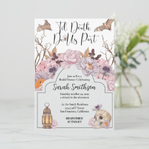 Convite Até que a morte nos separe o Chá de panela de Hall