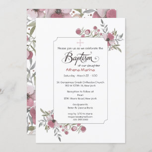 Convite Athena Baptism.