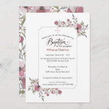 Convite Athena Baptism