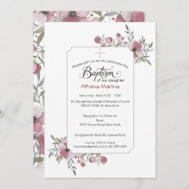 Convite Athena Baptism