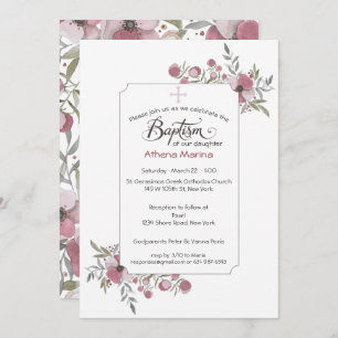 Convite Athena Baptism