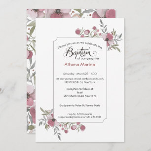 Convite Athena Baptism