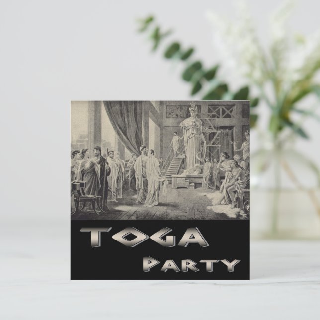 Convite Athena no Parténon (Em pé/Frente)