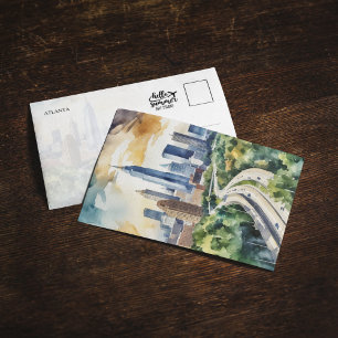 Convite Atlanta Georgia Watercolor