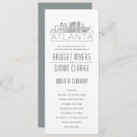 Atlanta Stylized Skyline | Programa Casamento
