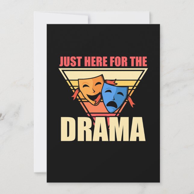 Convite Ator Aqui Apenas Pelo Drama (Frente)