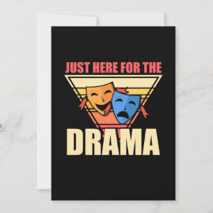 Convite Ator Aqui Apenas Pelo Drama