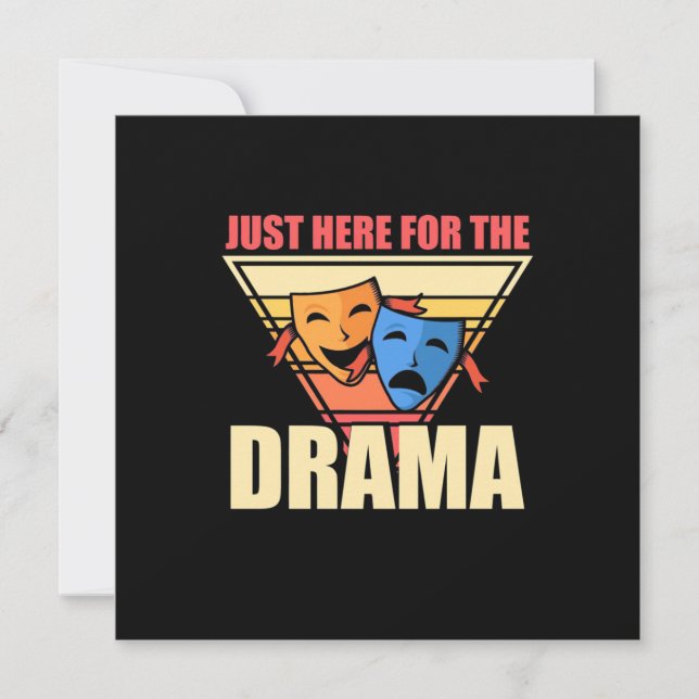 Convite Ator Está Aqui Somente Pelo Drama (Frente)