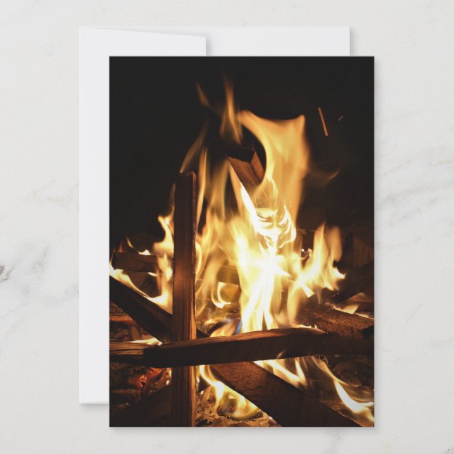 Convite Através das chamas (Frente)